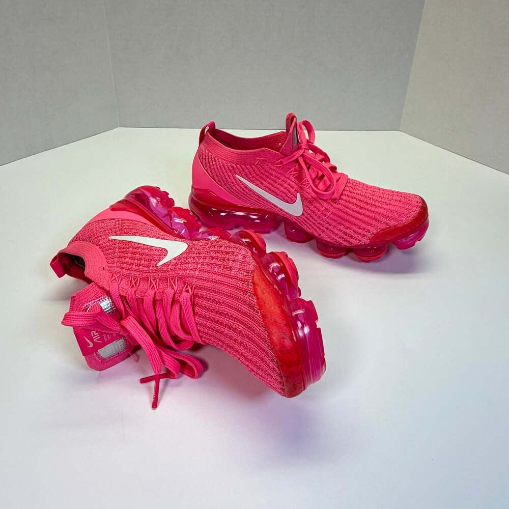 RARE Bejeweled Nike Air VaporMax Flyknit 3 Digital Hyper Pink CT1274-600  Wom 8